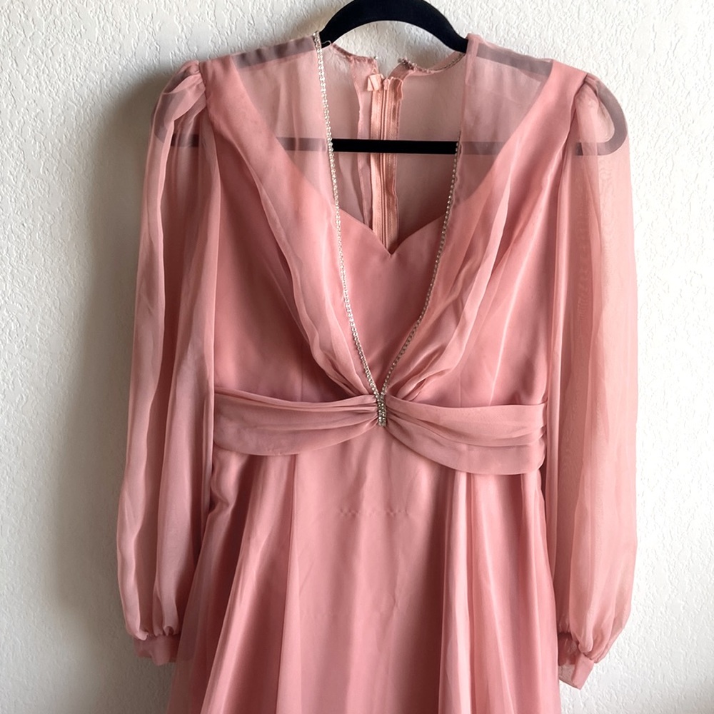 VINTAGE gorgeous pink Bridgerton formal gown